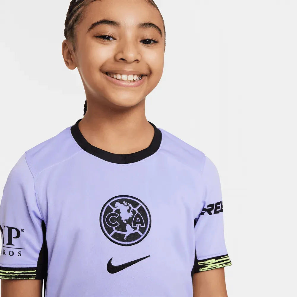 Nike 2023-24 Club America Youth Stadium Third Jersey (Detail 1)