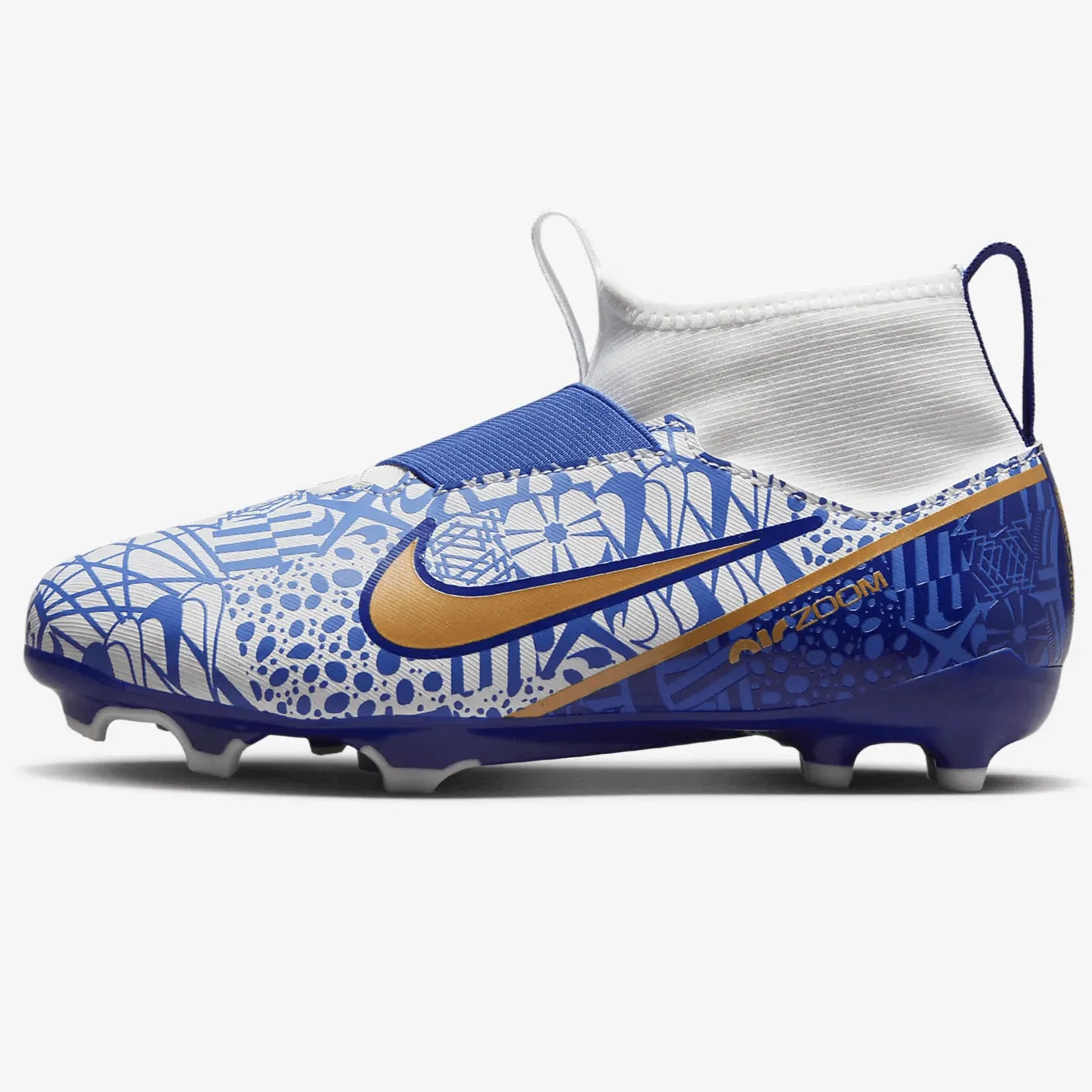  Nike Jr ZM Superfly 9 Acad Mds FGMG - White-Metallic Copper (Side 1)