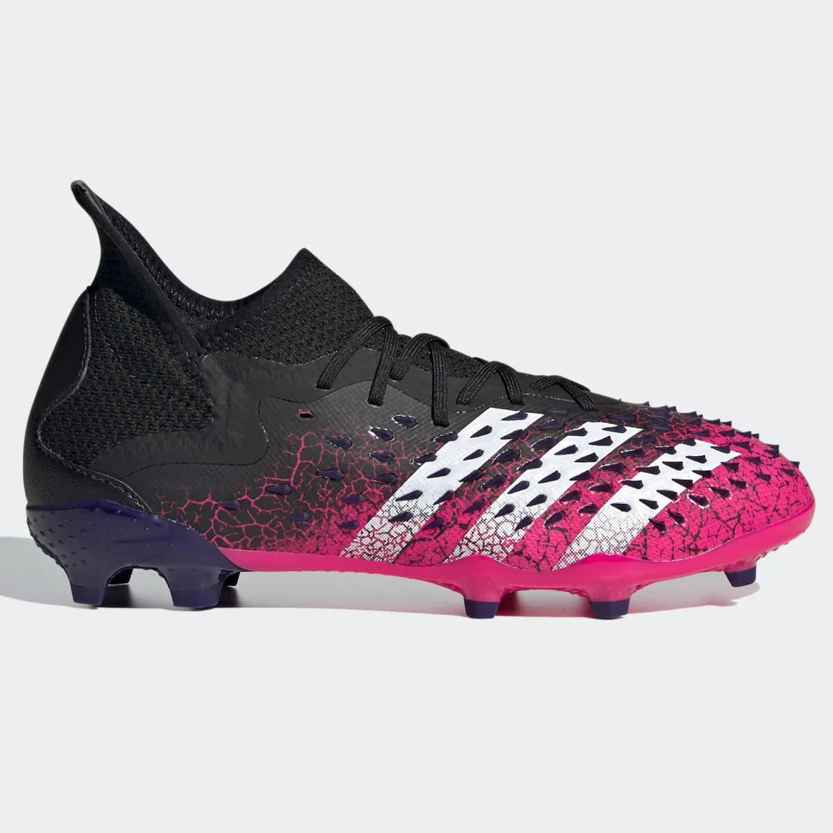 Adidas JR Predator Freak .1 FG - Black-Pink-Purple (Side 1)