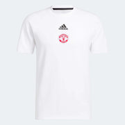 adidas 2022-23 Manchester United Travel Tee - White (Front)
