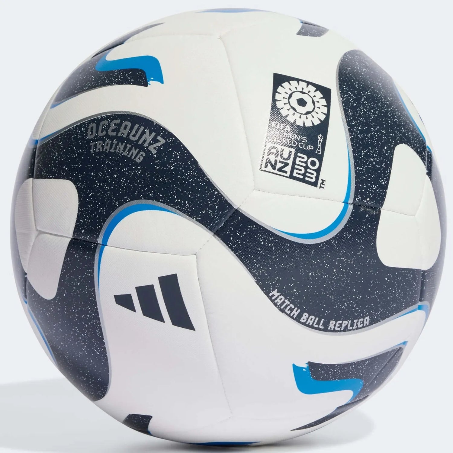 adidas Oceaunz Training Ball - White-Navy-Blue (Front)