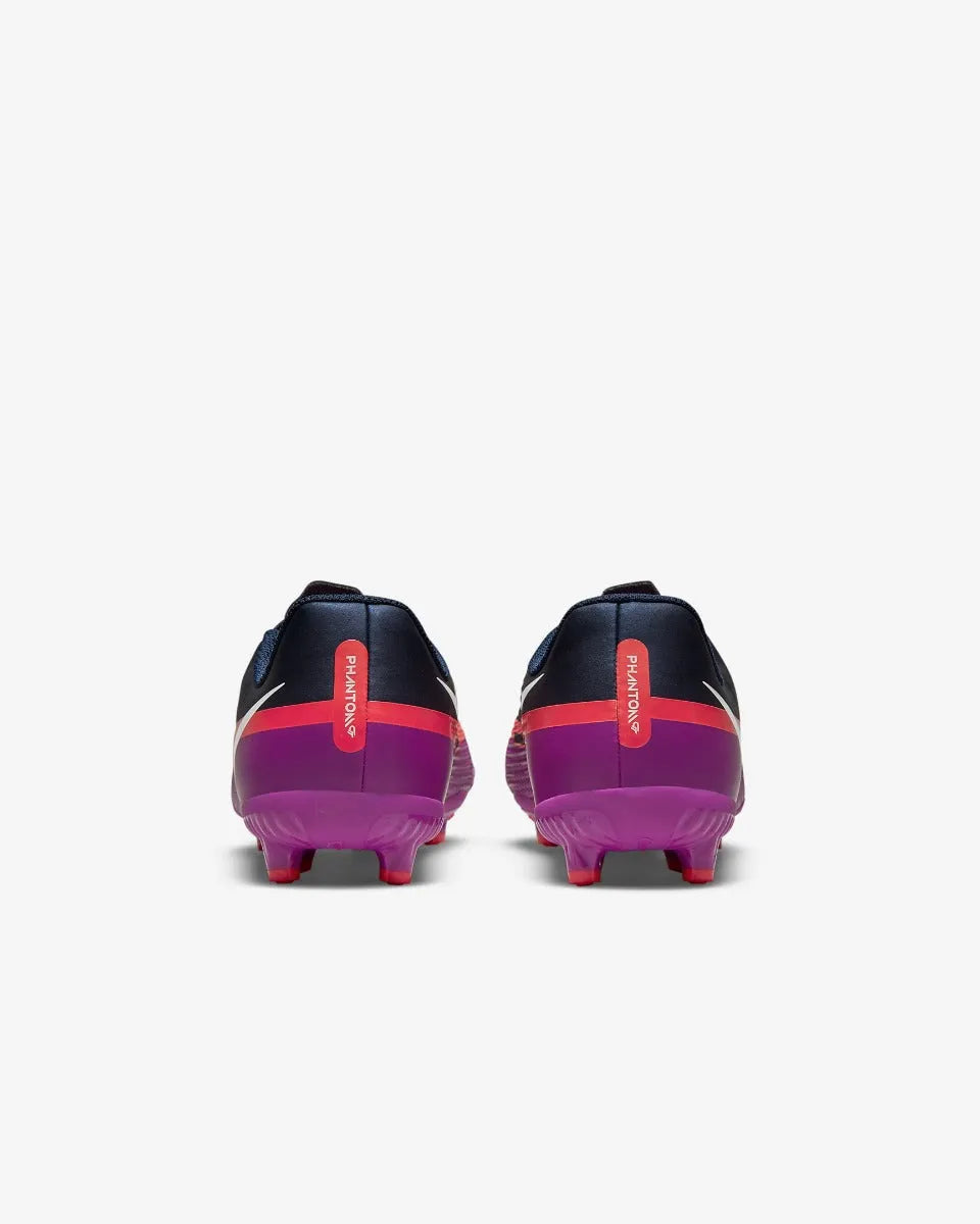 Nike JR Phantom GT2 Academy FG-MG - Navy-Purple-Crimson (Pair - Back)