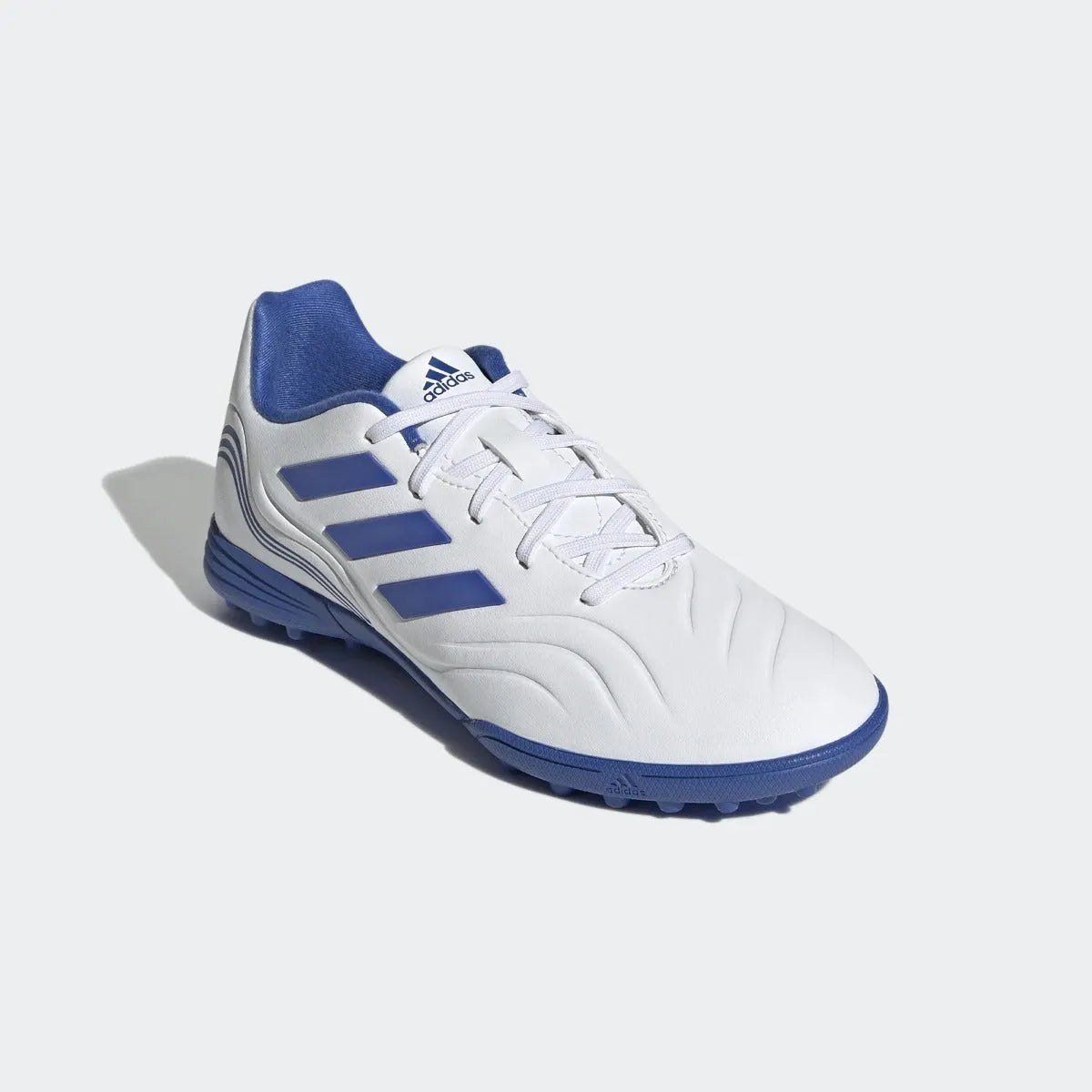 adidas JR Copa Sense .3 Turf - White-Blue (Diagonal 1)
