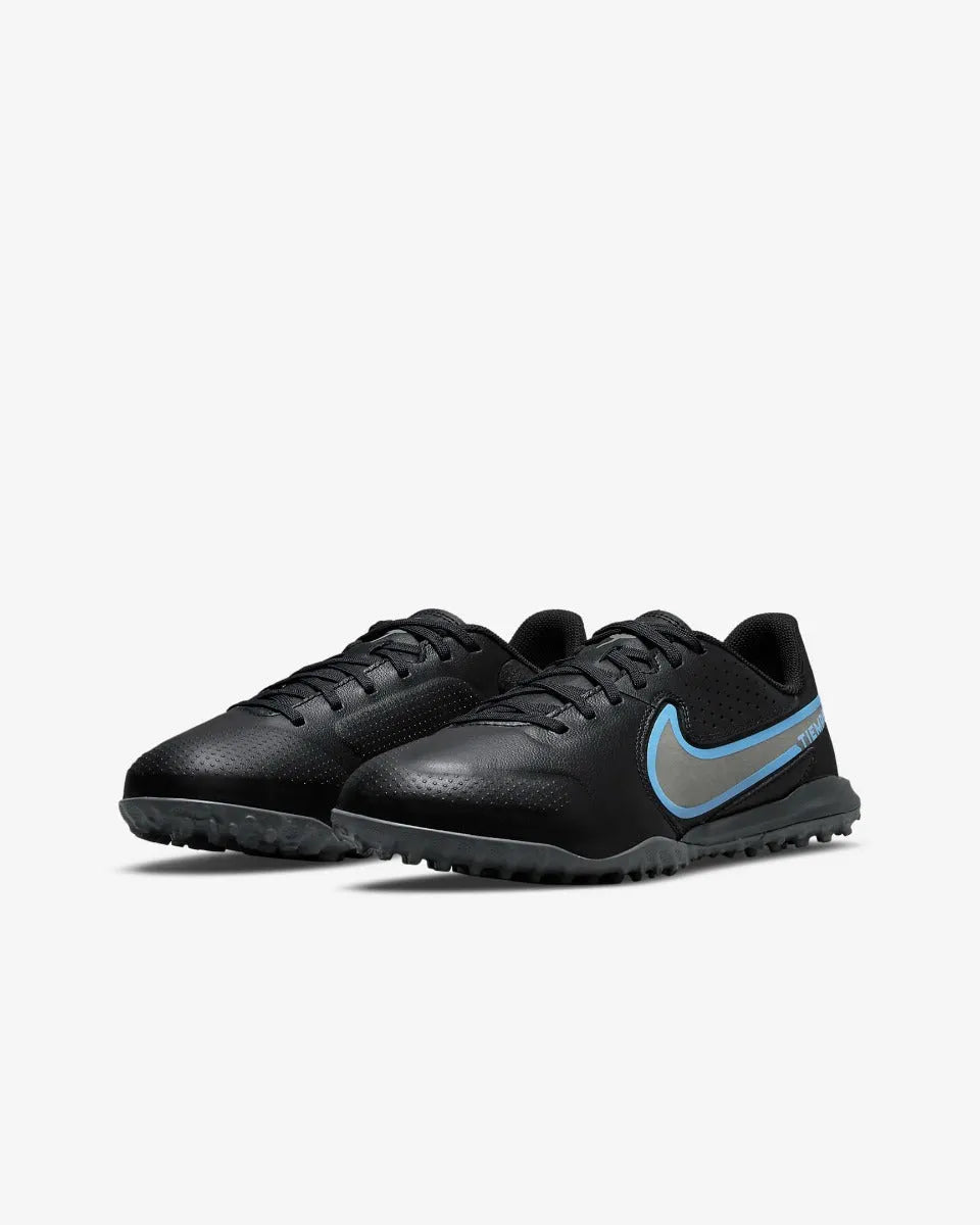 Nike JR Legend 9 Academy TF - Black-Blue (Pair - Diagonal)