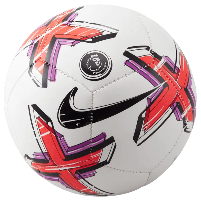 Nike 2022-23 EPL Mini Skills Ball - White-Crimson-Purple (Front)