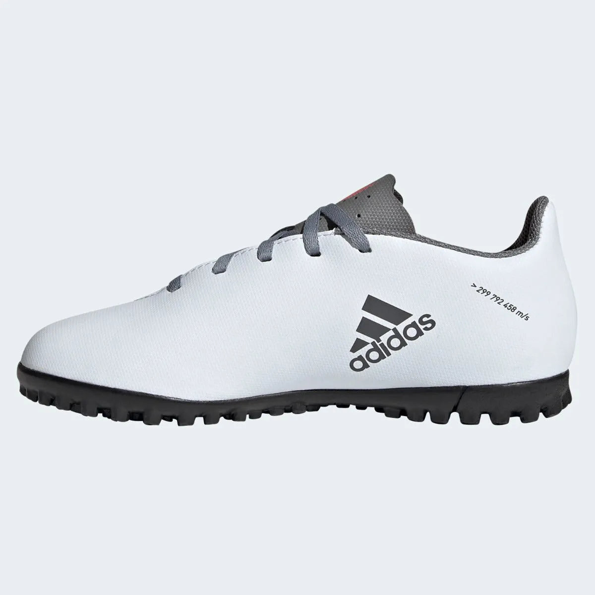 Adidas JR X Speedflow .4 TF - White-Iron Metallic (Side 2)