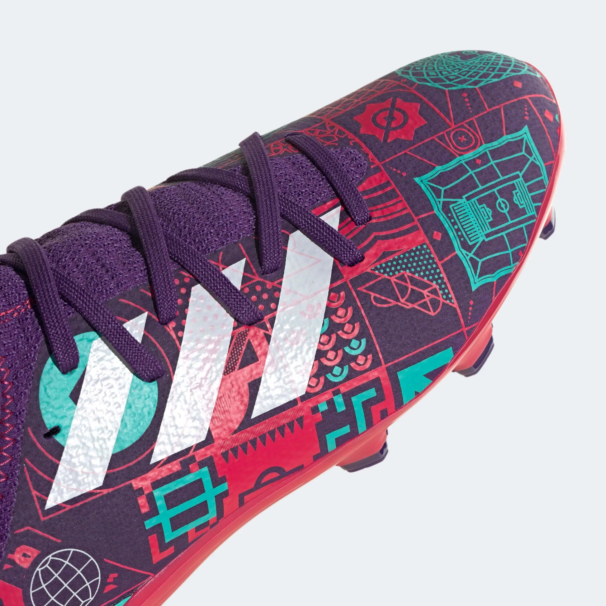 adidas Jr Gamemode Knit FG - Purple-Ruby Red (Detail 1)