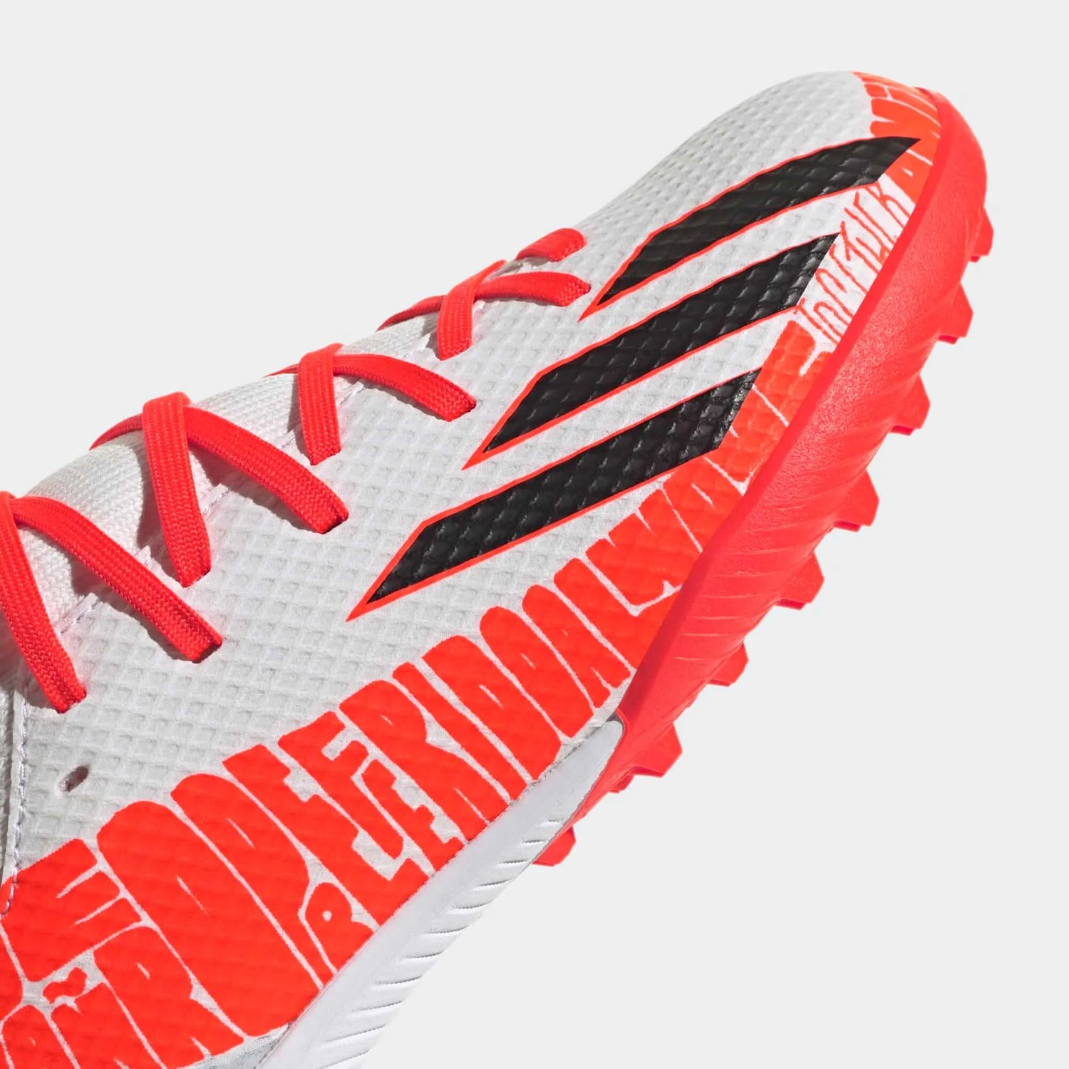 adidas JR X SpeedPortal Messi .3 Turf - White-Black-Solar Red (Detail 1)
