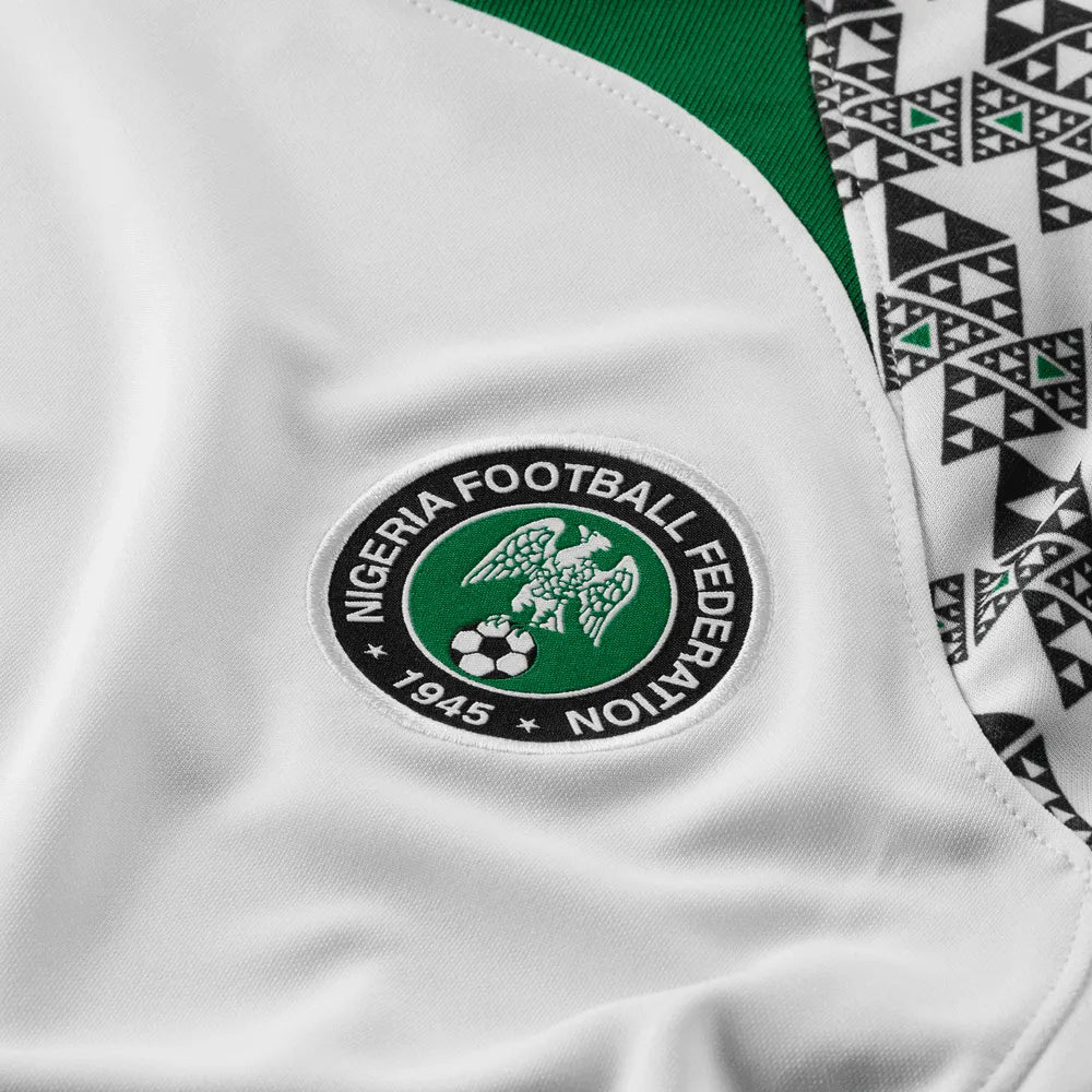 Nike 2022-23 Nigeria Women's Away Jersey - White-Black (Detail 4)