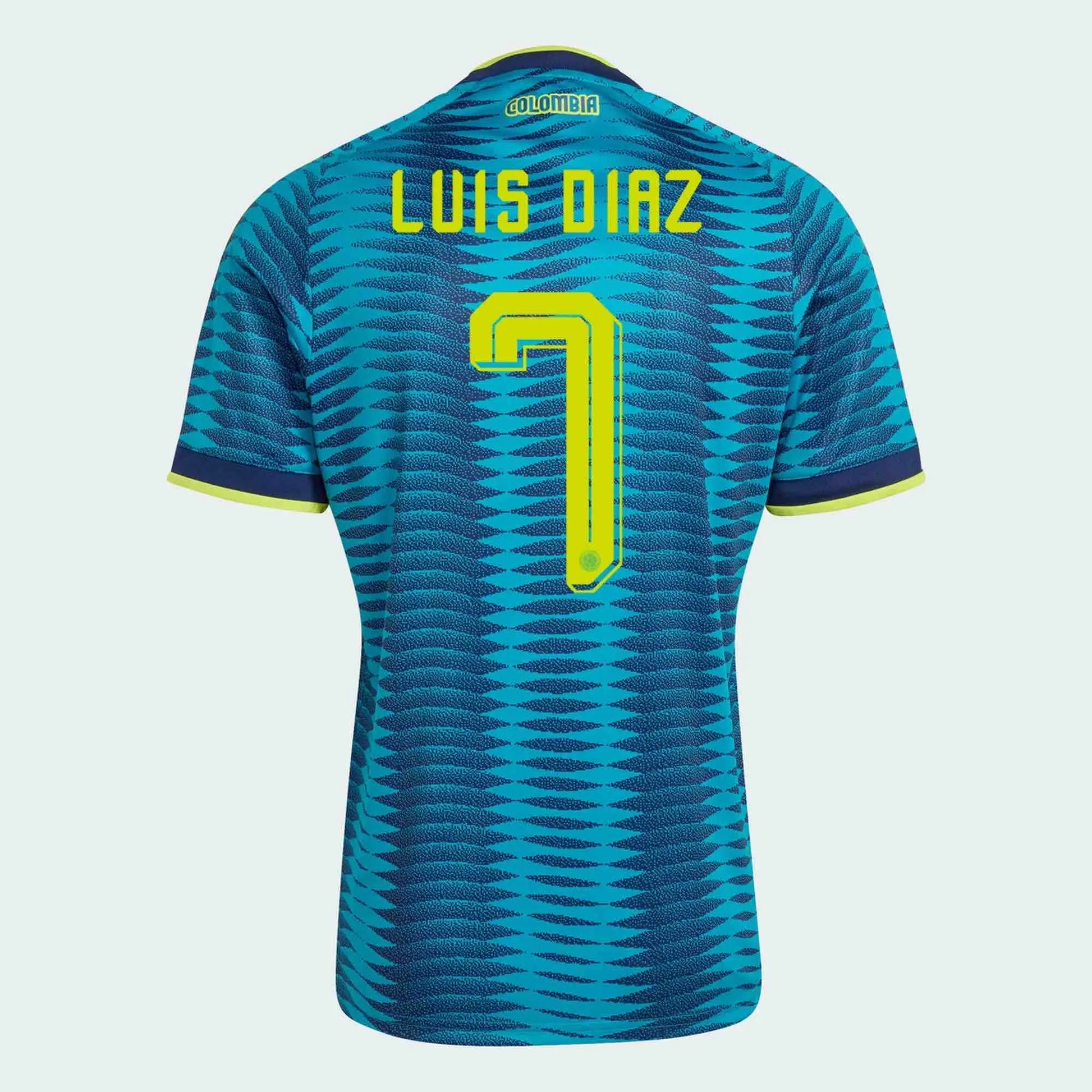 adidas 2026 Colombia Men's Stadium Away Soccer Jersey (Luis Diaz)