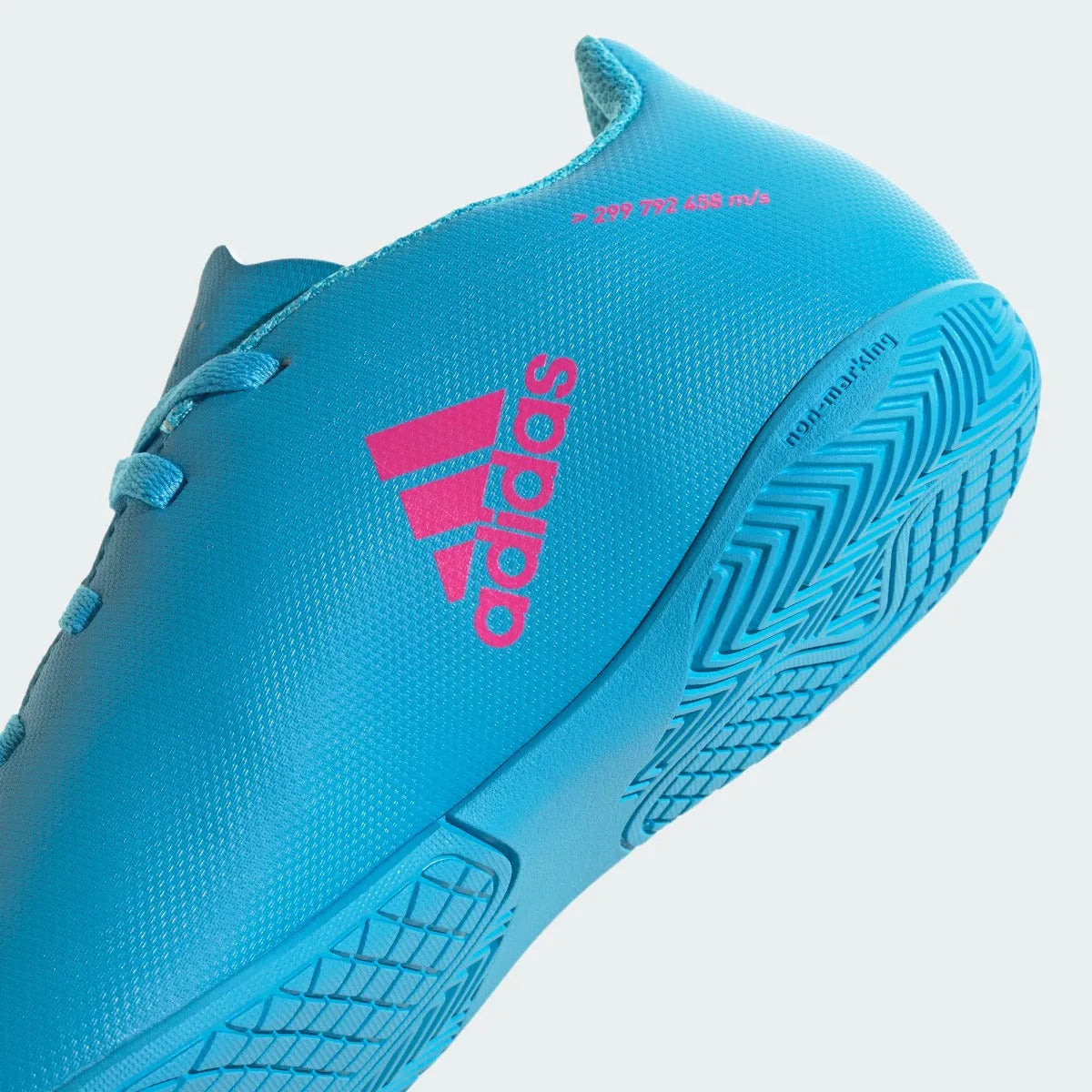 adidas Kids X Speedflow .4 Indoor - Sky Rush-Shock Pink (Detail 2)
