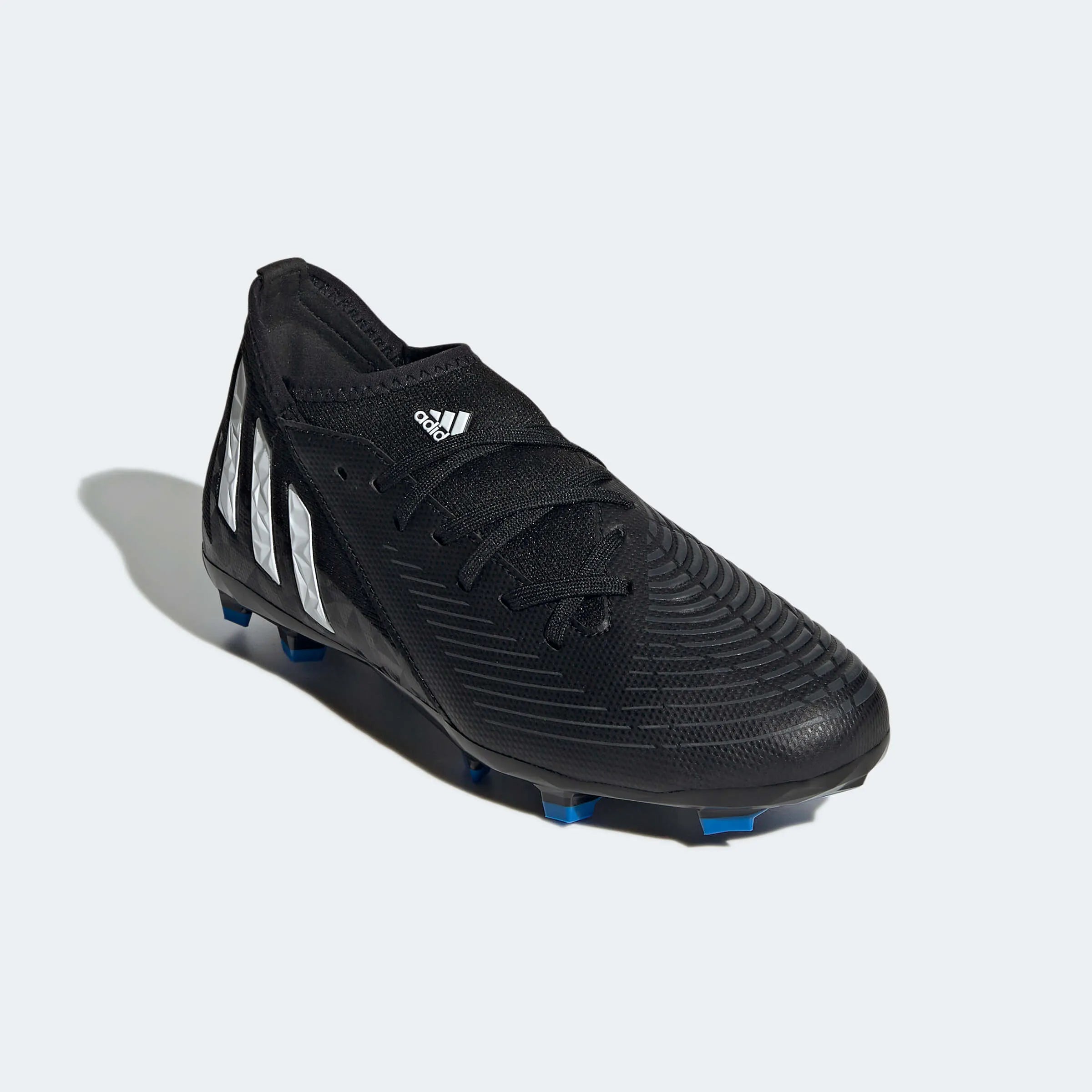 adidas Kids Predator Edge .3 FG - Black-White (Diagonal 1)