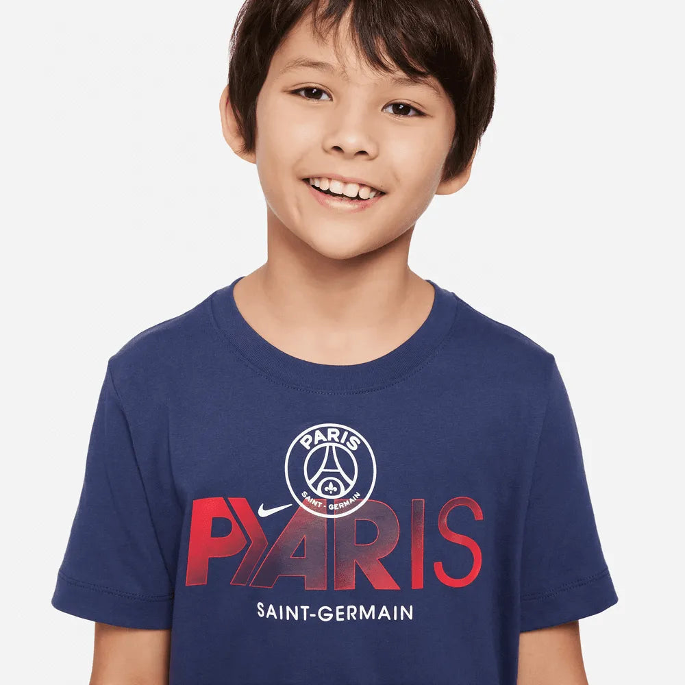 Nike 2023-24 PSG Youth Mercurial T-Shirt (Detail 1)