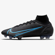 Nike Superfly 8 Elite FG - Black-Blue (Front)