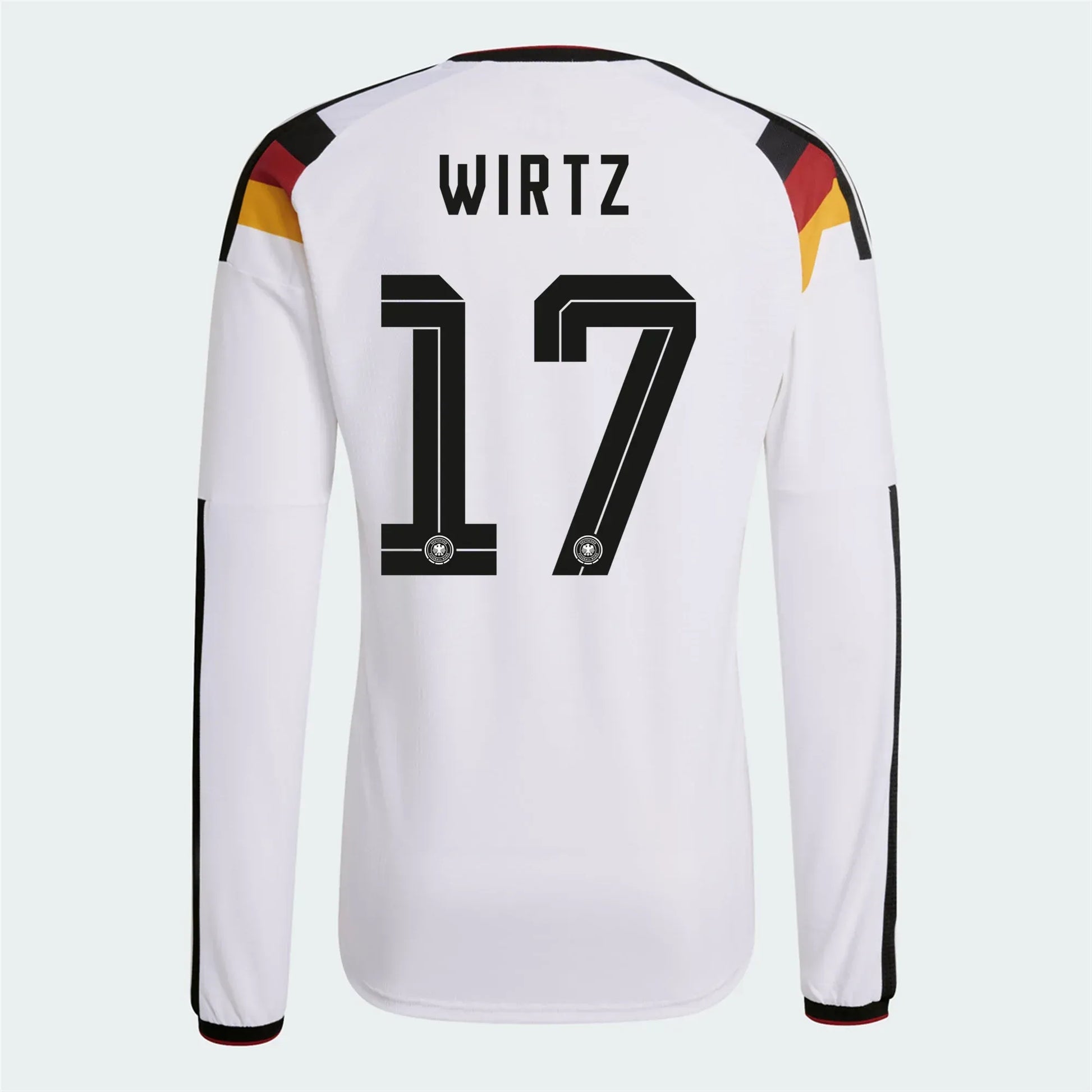 adidas 2026 Germany Men's Authentic Home Long-Sleeve Soccer Jersey (Wirtz)