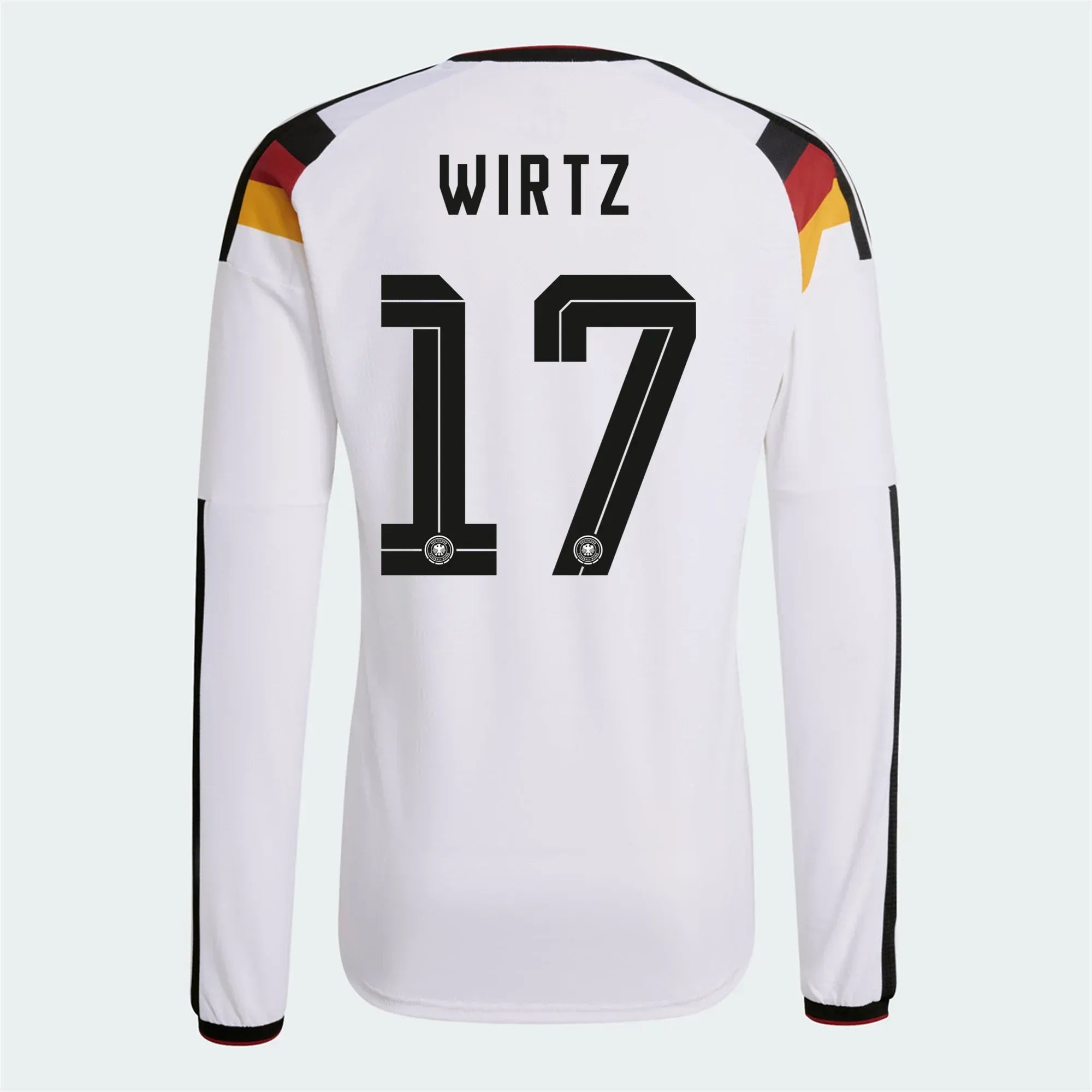 adidas 2026 Germany Men's Authentic Home Long-Sleeve Soccer Jersey (Wirtz)