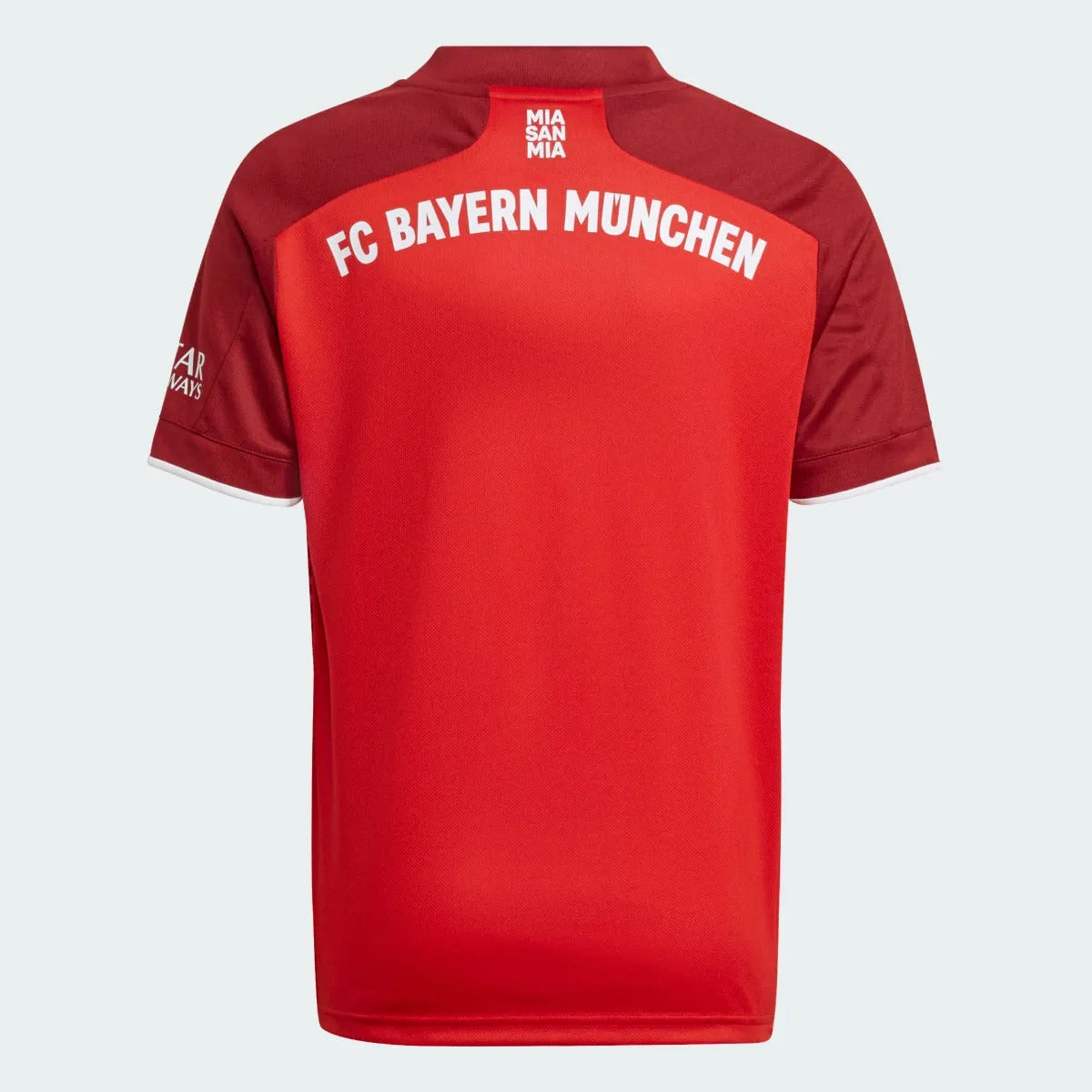 Adidas 2021-22 Bayern Munich Youth Home Jersey - True Red (Back)