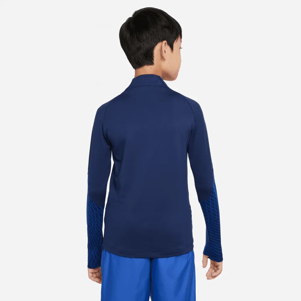 Nike 2022-23 France YOUTH Strk Drill Top - Navy (Model - Back)