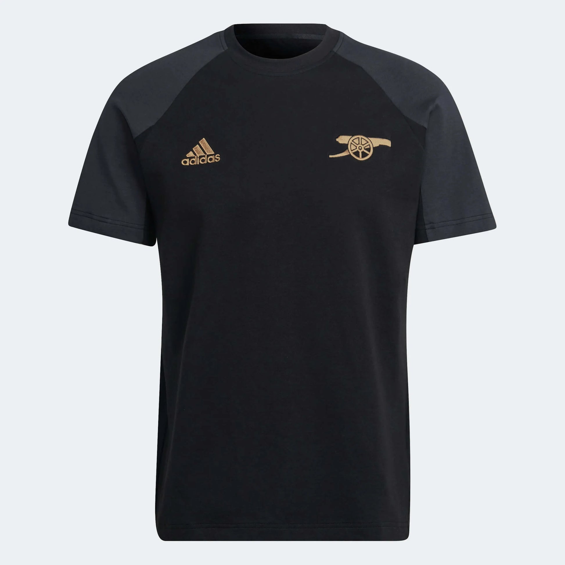 adidas 2022-23 Arsenal Travel Tee - Black (Front)