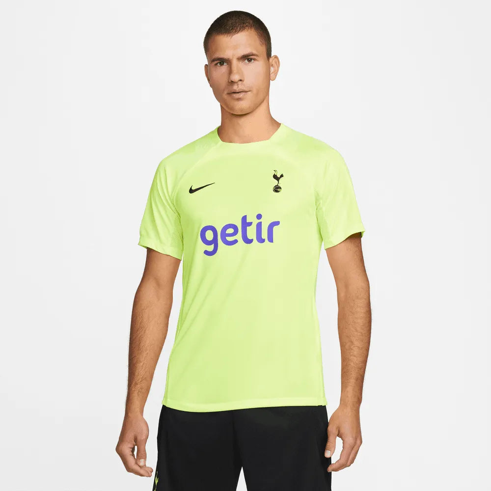 Nike 2022-23 Tottenham DF Strike Top - Volt-Black (Model - Front)