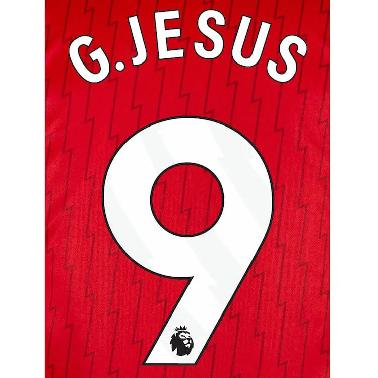 Arsenal 2023-Home G. Jesus #9 Jersey Name Set (Back)