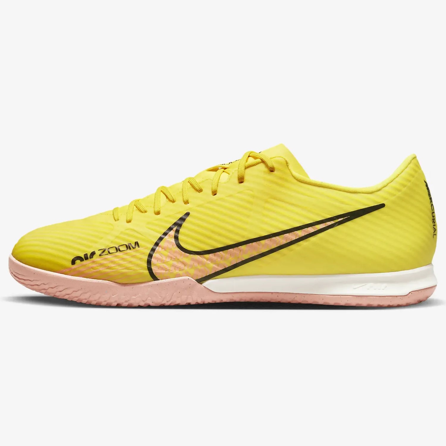 Nike Zoom Vapor 15 Academy Indoor - Yellow Strike-Sunset Glow (Side 1)