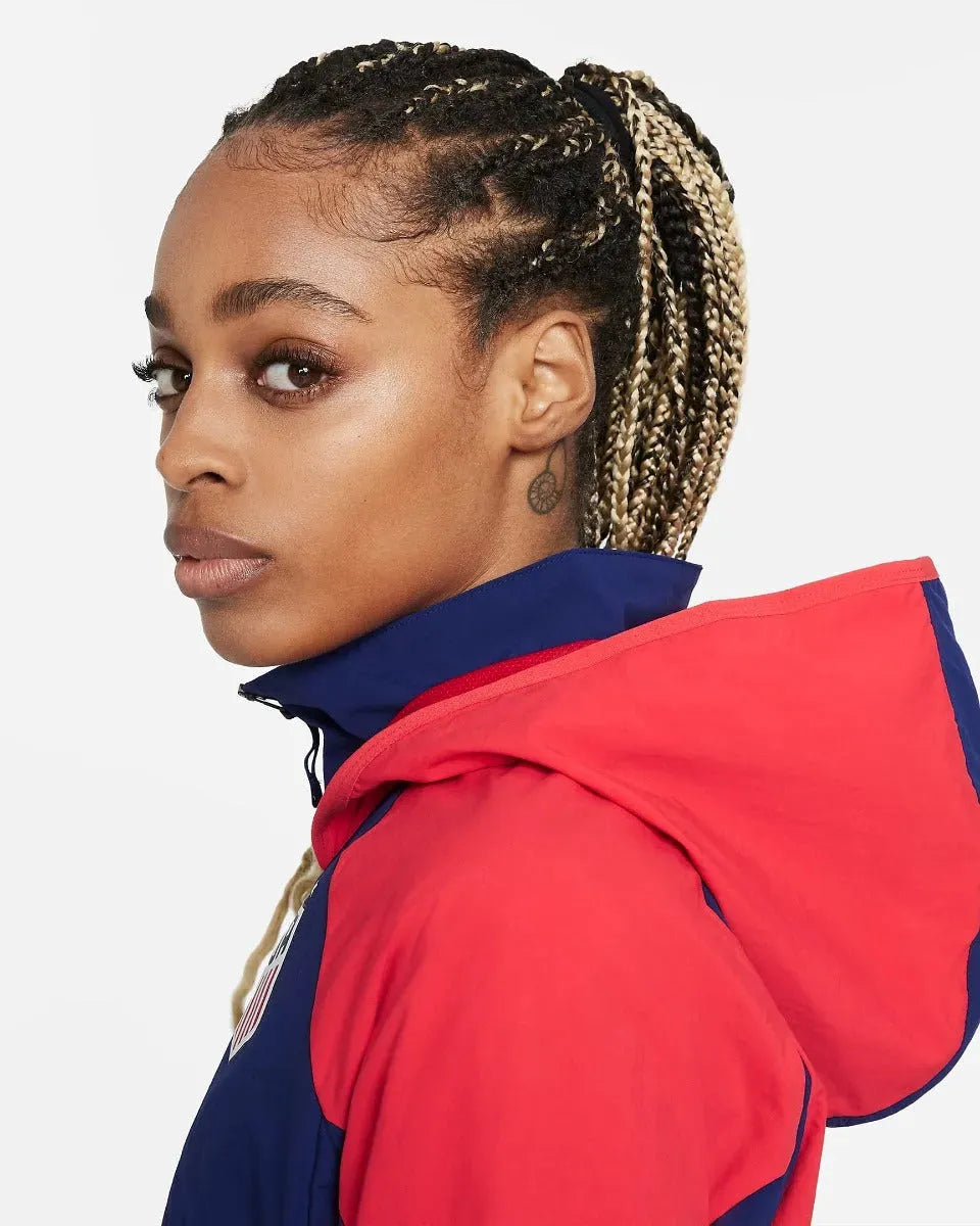 Nike 2021-22 USA Women AWF Lite Jacket - Navy-Red (Detail 2)