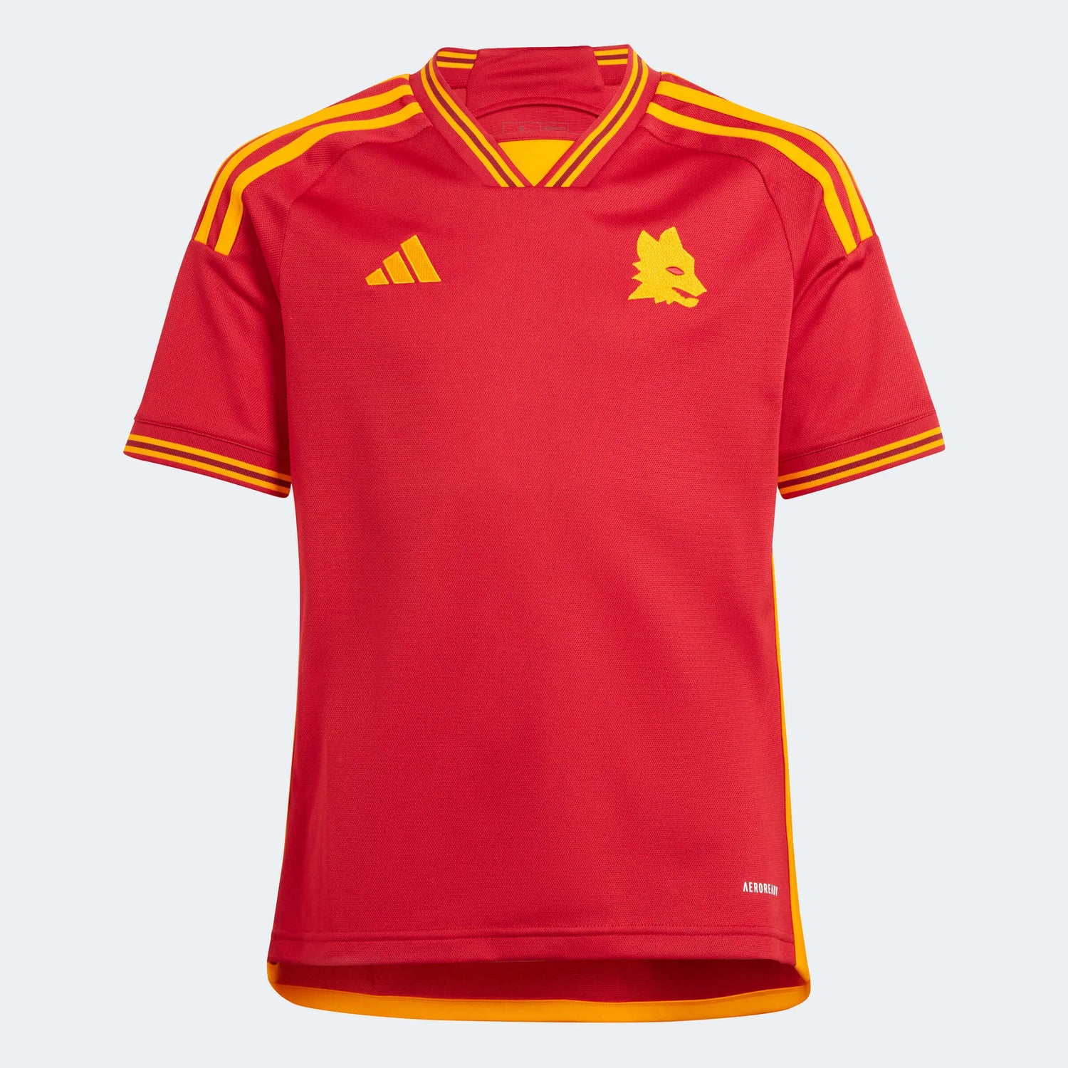 adidas 2023-24 Roma Youth Stadium Home Jersey (Front)