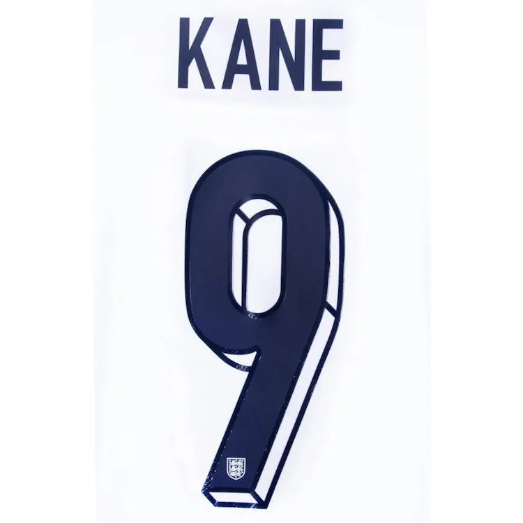 England 2024/25 Home Kane #9 Youth Jersey Name Set (Back)