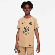Nike 2022-23 Chelsea Youth Third Jersey - Sesame-Black (Model - Front)