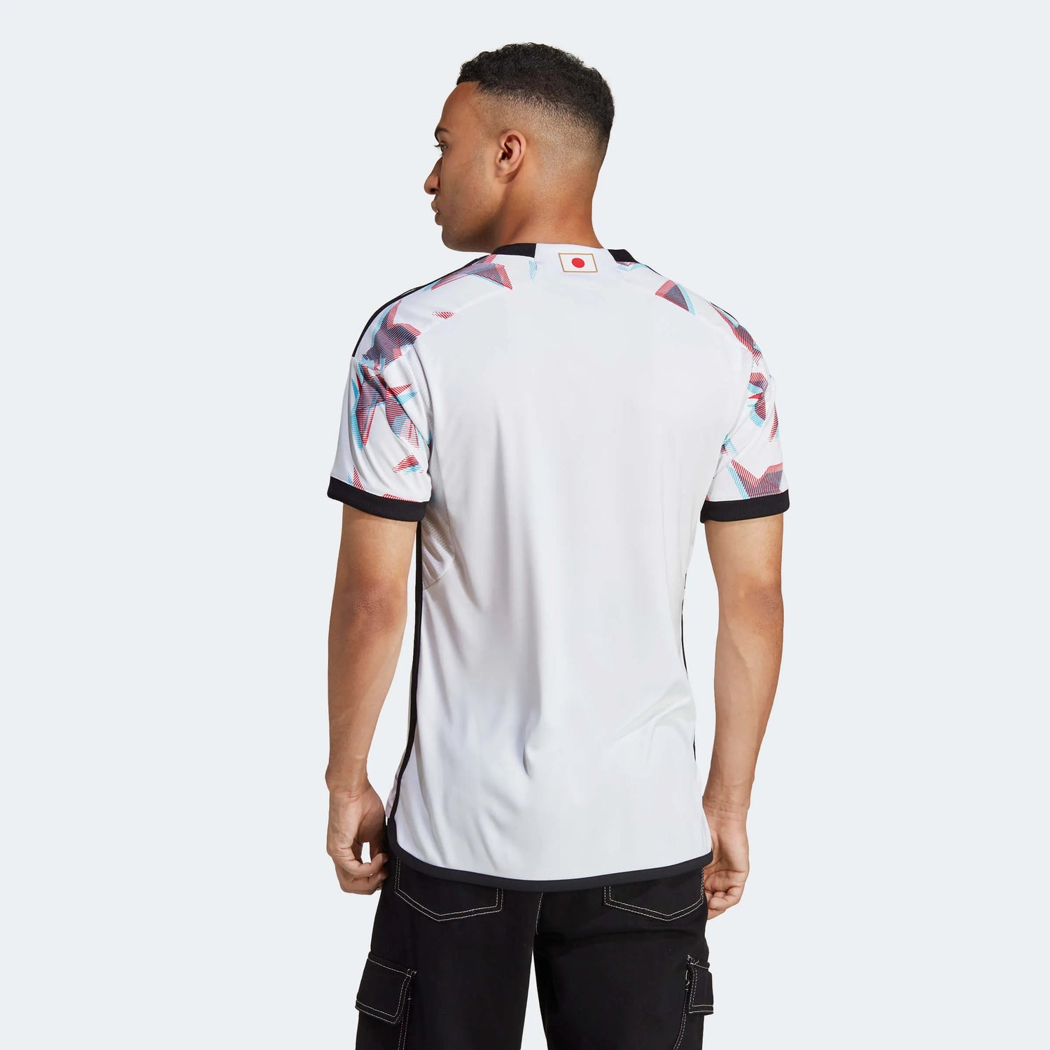 adidas 2022-23 Japan Away Jersey White-Blue (Model - Back)