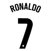 Portugal 2020/21 Away Ronaldo 7 Jersey Name Set (Main)