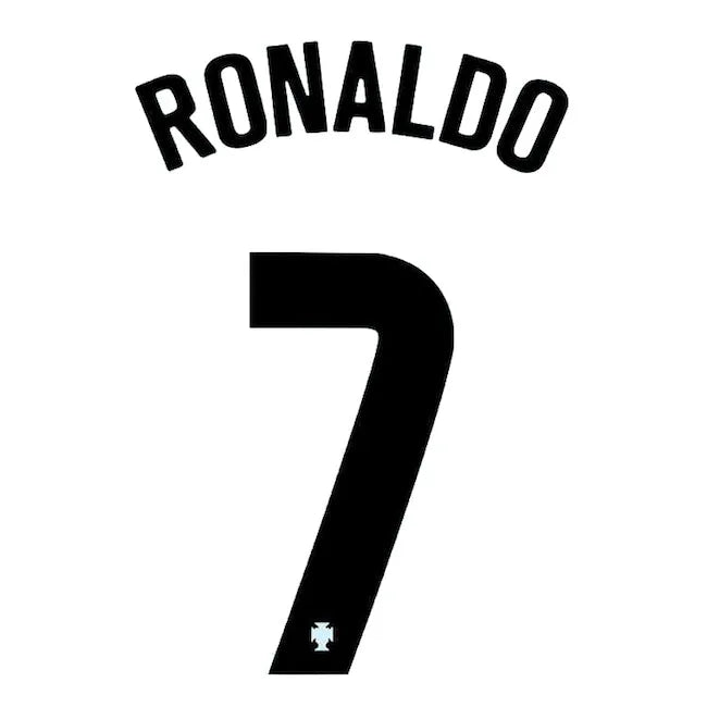 Portugal 2020/21 Away Ronaldo 7 Jersey Name Set (Main)