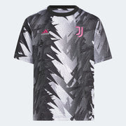 adidas 2023 Juventus Youth Pre-Match Jersey - Black-White (Front)