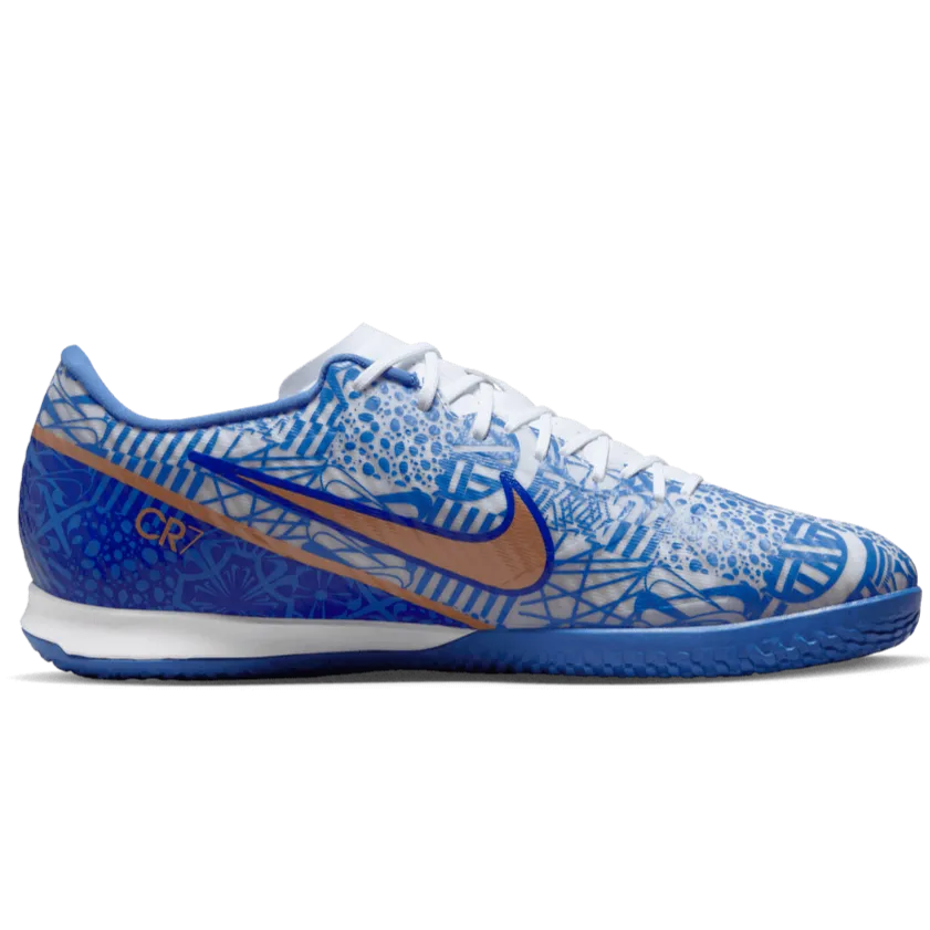 Nike Zoom Vapor 15 Academy CR7 Indoor - White-Metallic Copper (Side 2)