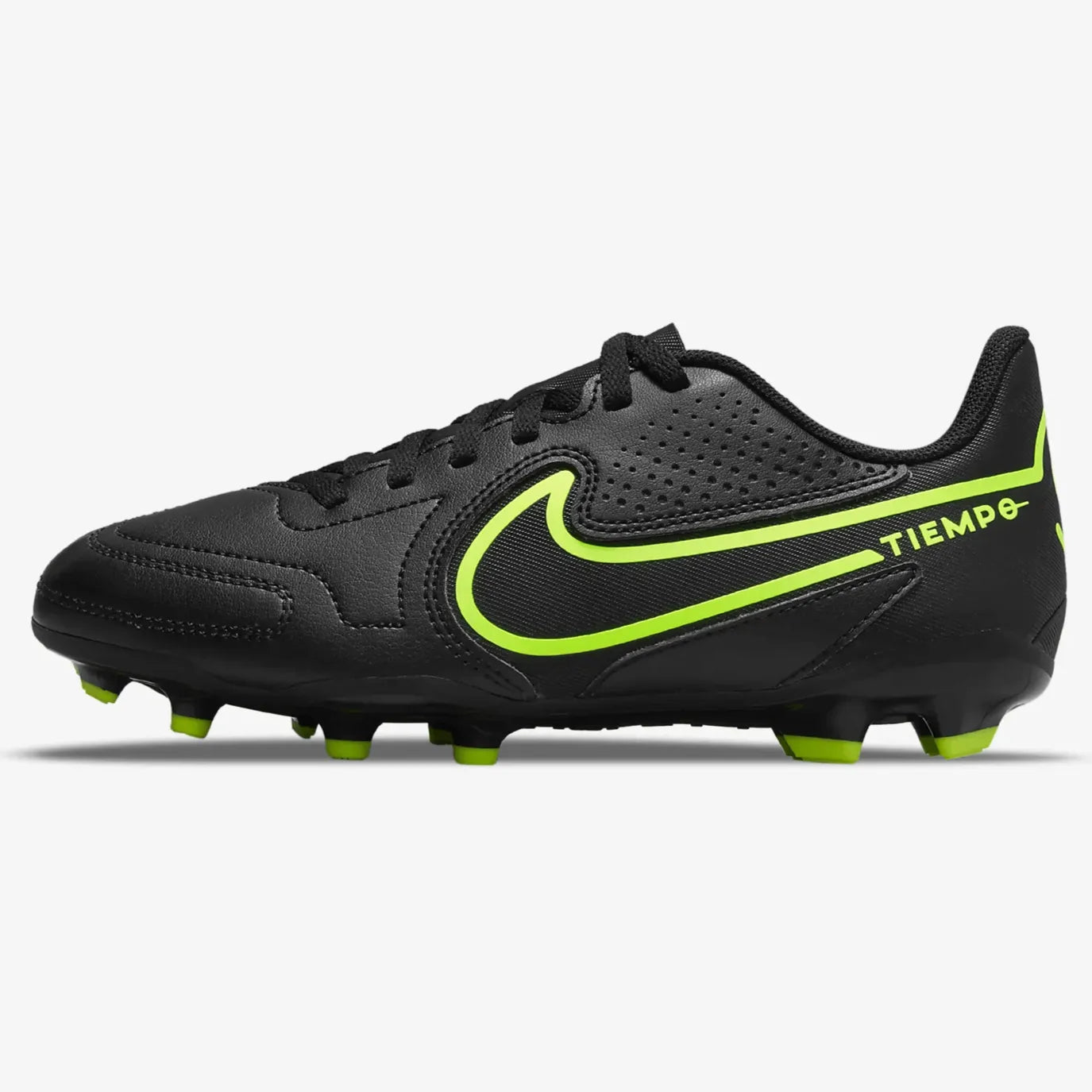 Nike JR Tiempo Legend 9 Club FG/MG Black-Volt (Side 1)
