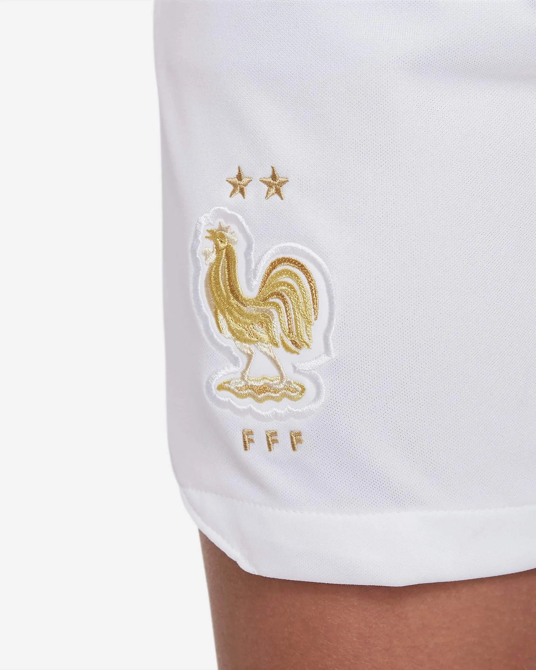 Nike 2022-23 France Youth Stadium Home Shorts (Detail 3)