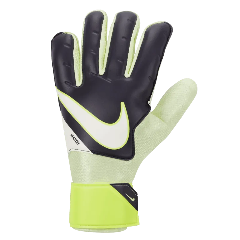 Nike Match Goalkeeper Gloves - Black - Volt (Single - Outer)