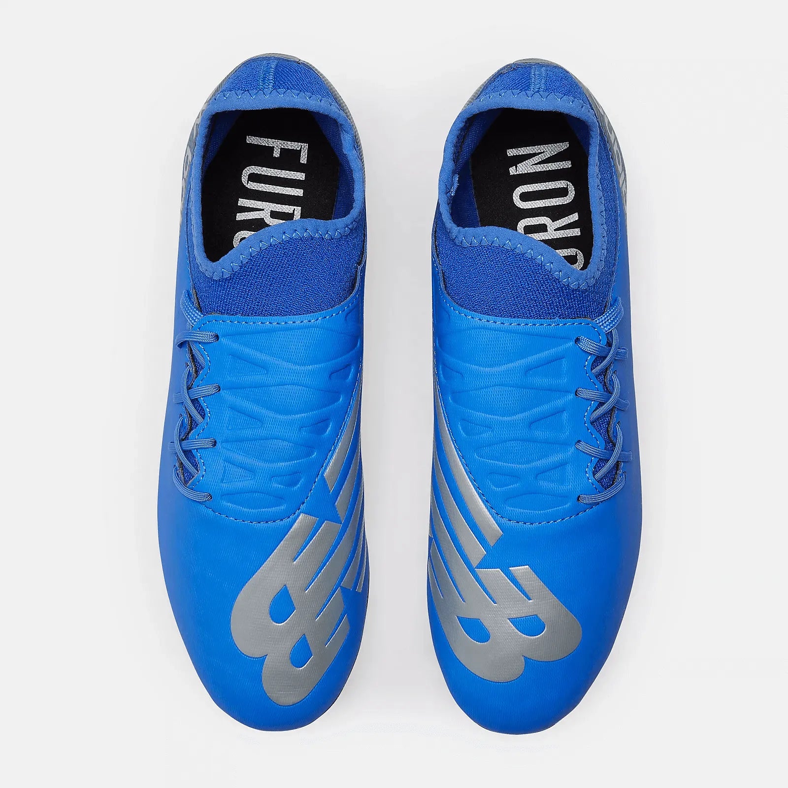New Balance Furon v7 Destroy FG 2E Wide - Blue-Silver (Pair - Top)