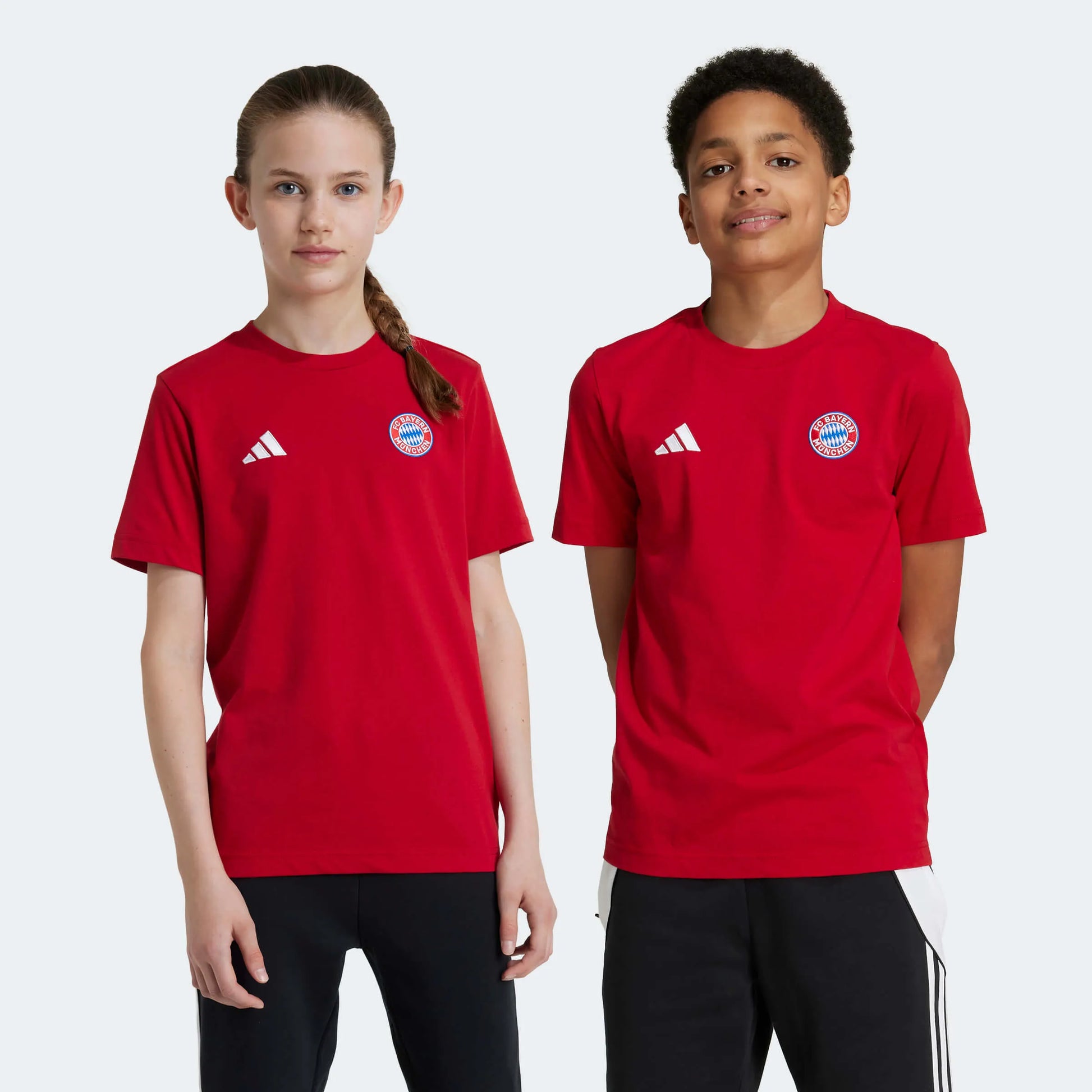 adidas 2024-25 Bayern Munich Youth Tee (Models - Front)