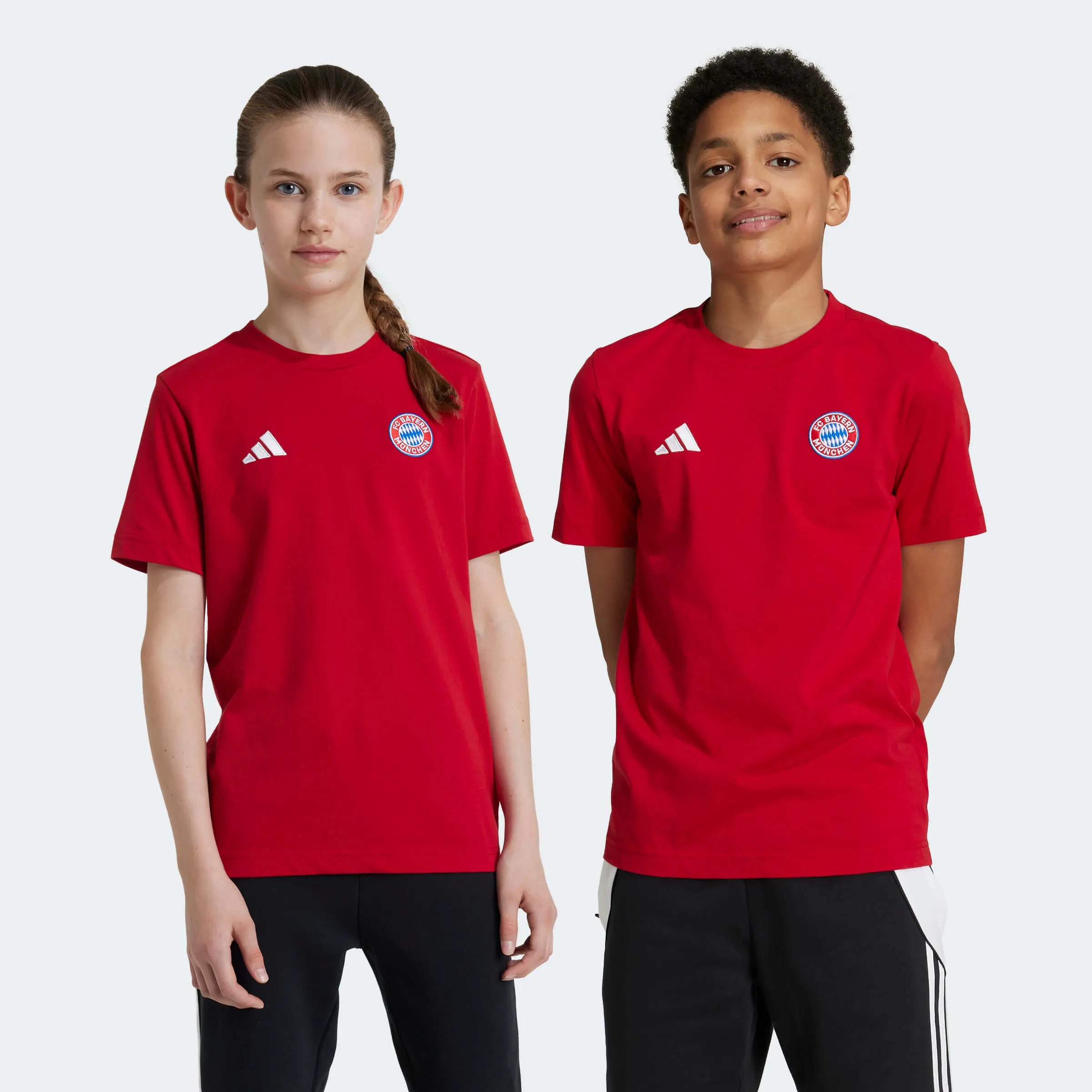 adidas 2024-25 Bayern Munich Youth Tee (Models - Front)