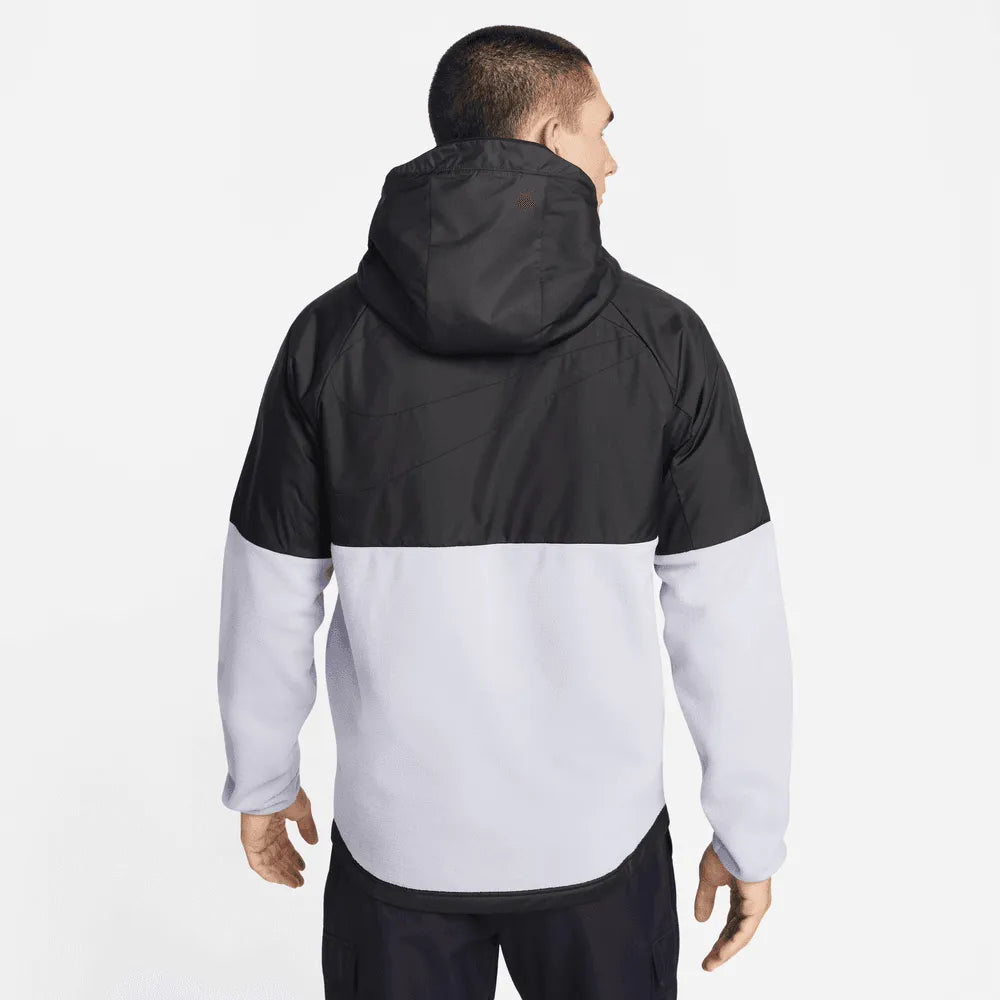 Nike 2022-23 FC Barcelona AWF Full Zip Winter Jacket - Black-Grey (Model - Back)
