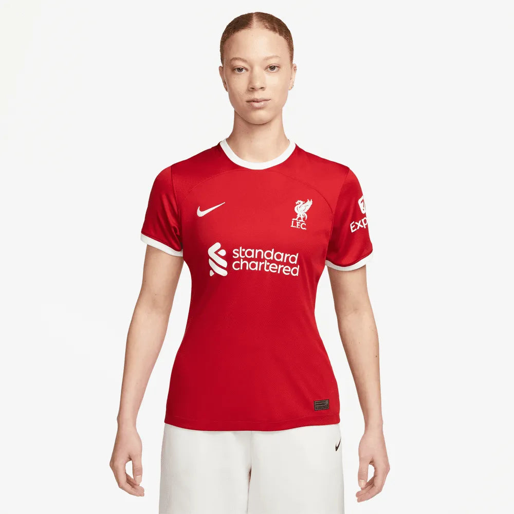 Nike 2023-24 Liverpool Womens Stadium Home Jersey (Model - Front)