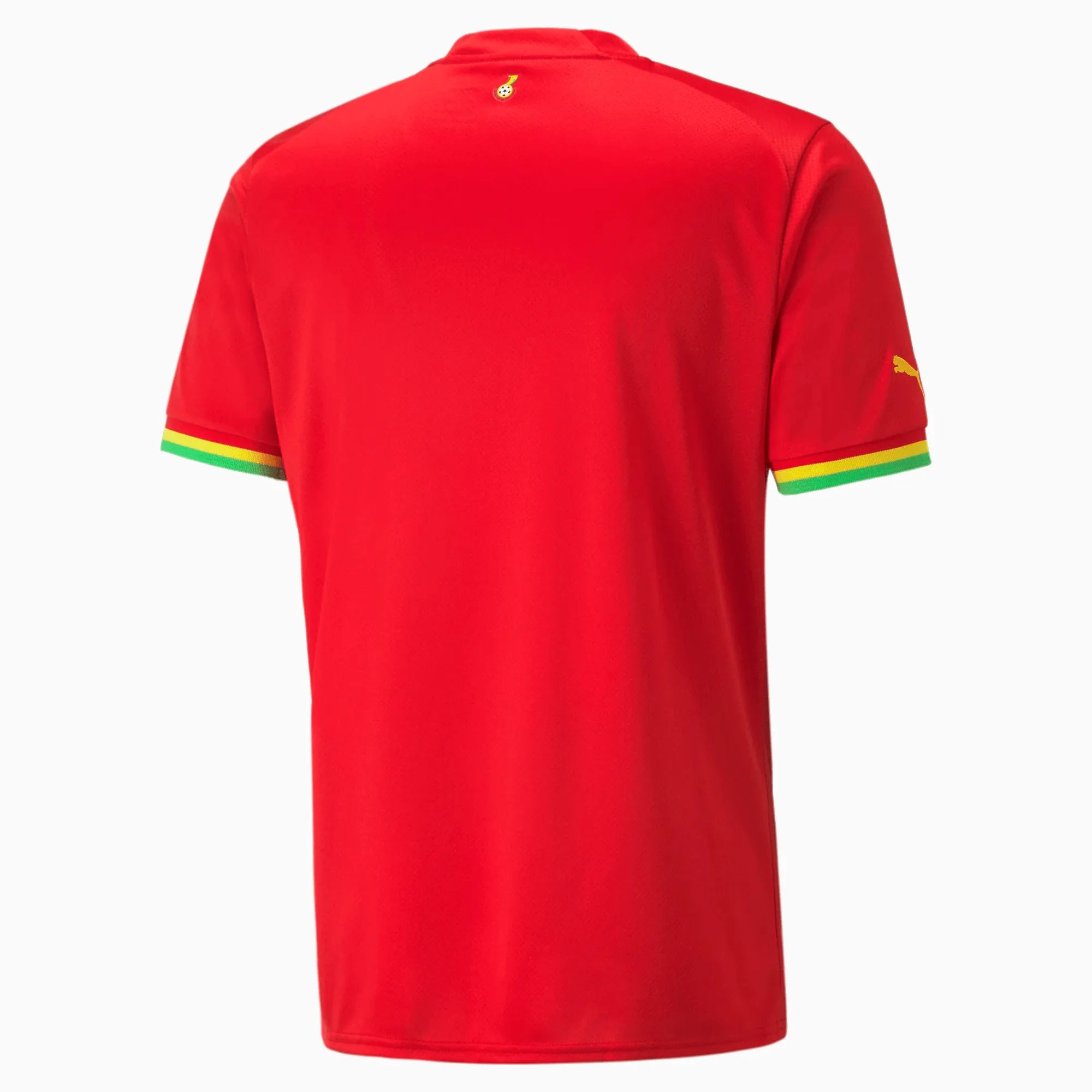 Puma 2022-23 Ghana Away Jersey Red-Yellow (Back)