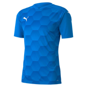 Puma Men's TeamFinal 21 Graphic Jersey Electric Blue Lemonade-Team Power Blue (Front)