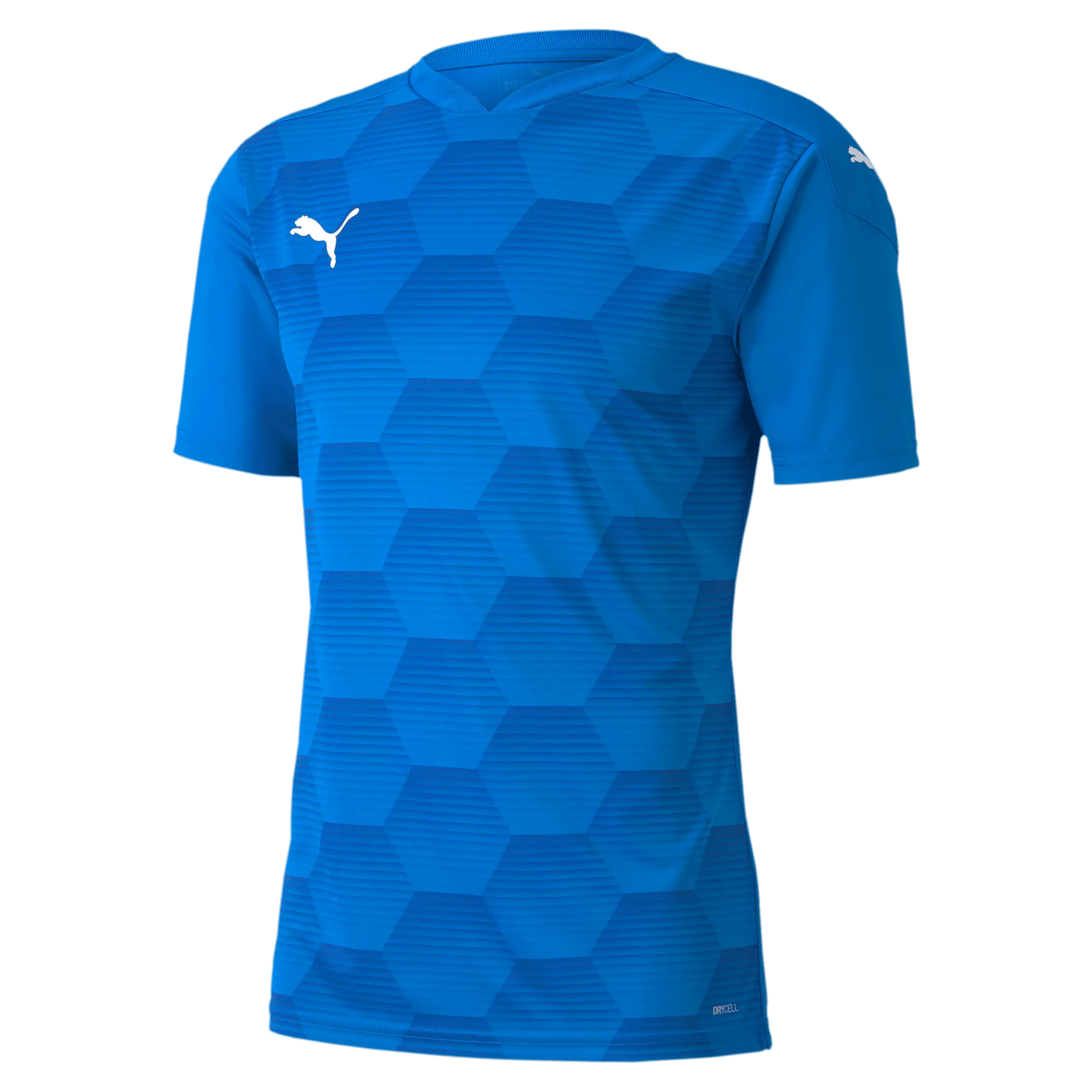 Puma Men's TeamFinal 21 Graphic Jersey Electric Blue Lemonade-Team Power Blue (Front)