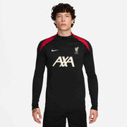 Nike 2024-25 Liverpool Men's Strike Drill Top Black/Black/Gym Red/Light Orewood Brown (Model - Front)
