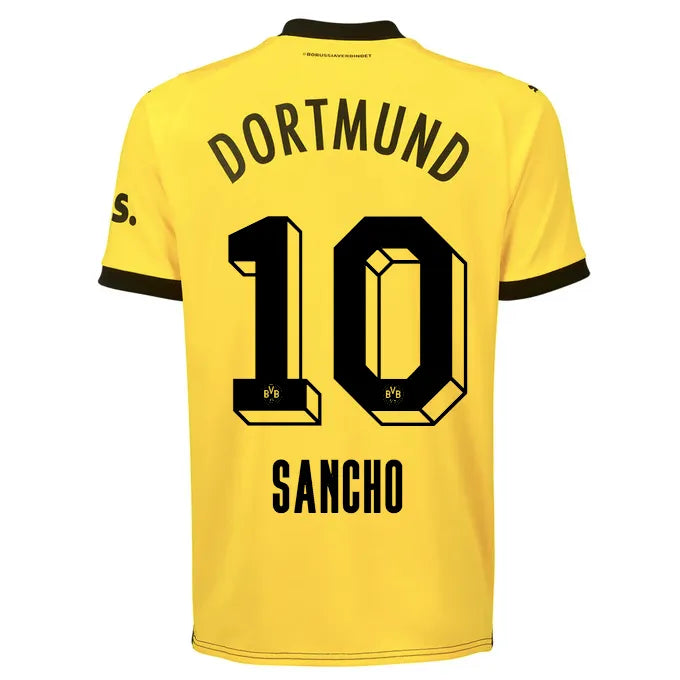 Puma 2023-24 Borussia Dortmund Men's Authentic Match Home Jersey
