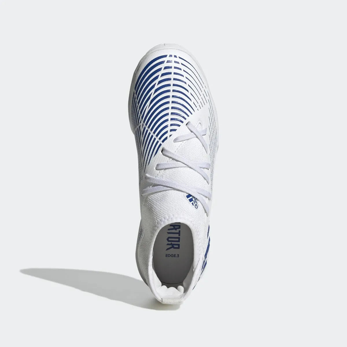 adidas JR Predator Edge .3 Indoor - White-Hi Res Blue (Top)