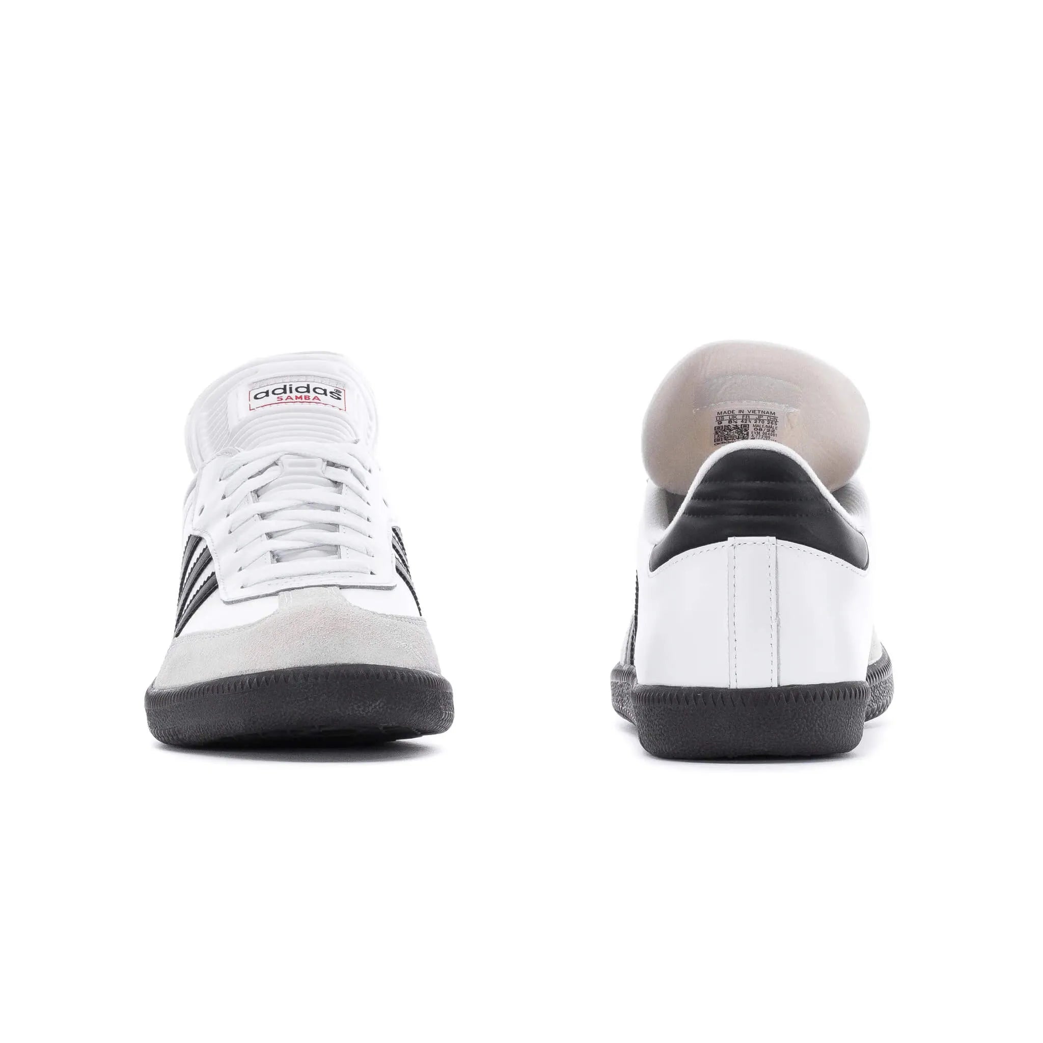 adidas Samba Classic - White (Pair - Front and Back)